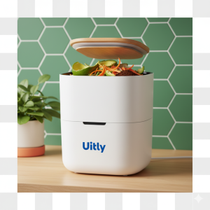 Uitly compost bin for eco-friendly kitchen waste management