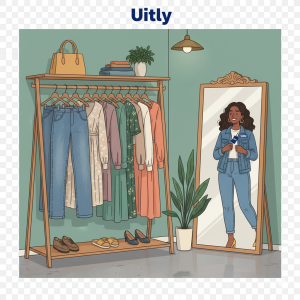 Uitly secondhand fashion display for sustainable style