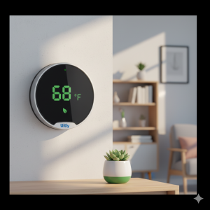 Uitly smart thermostat for energy-efficient home heating
